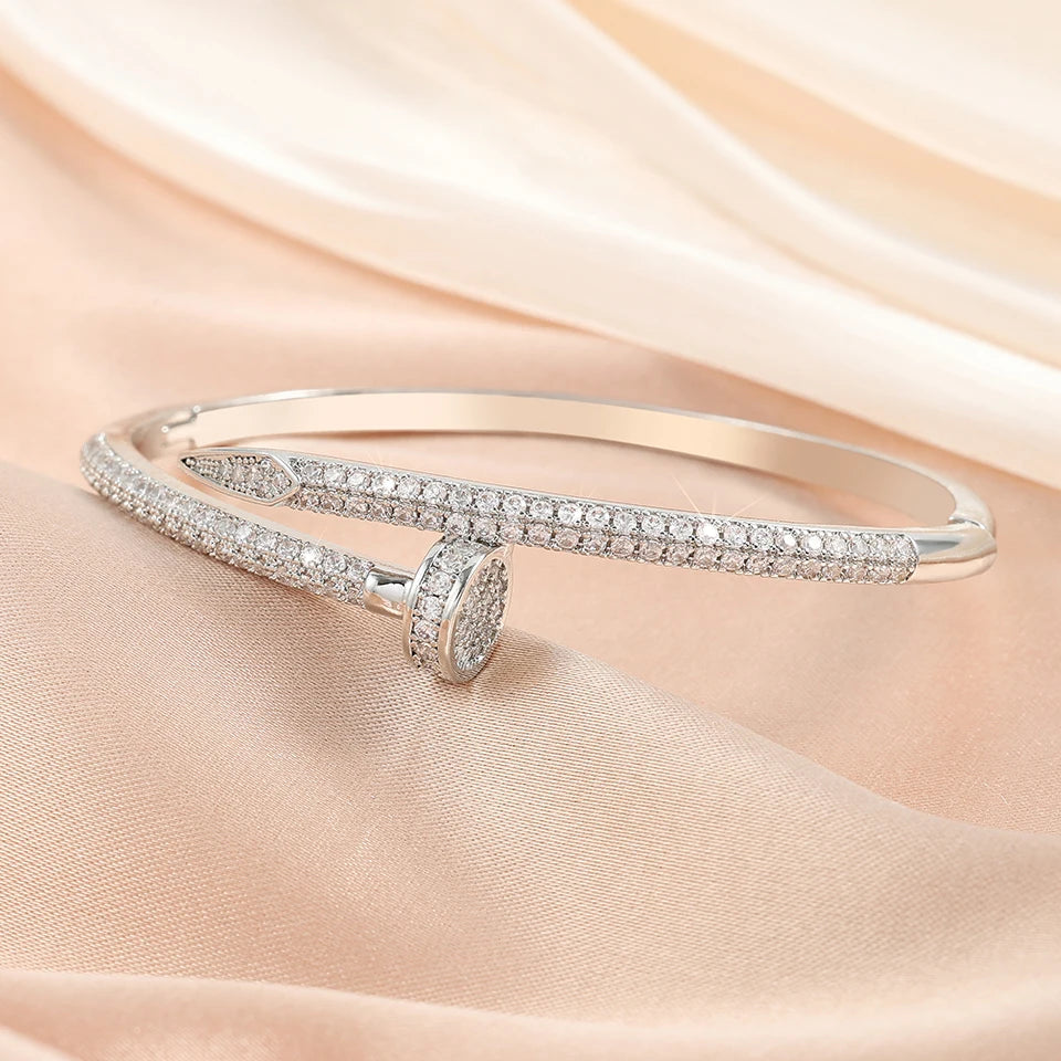 Diamond Nail Bracelet