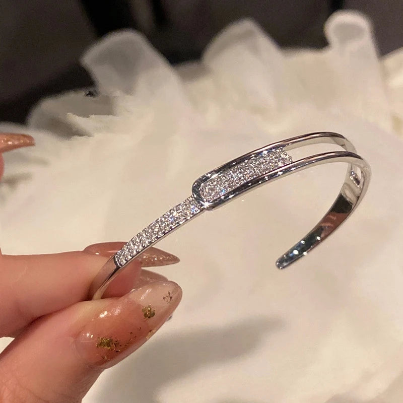 Diamond Brushed Handmade Bangle